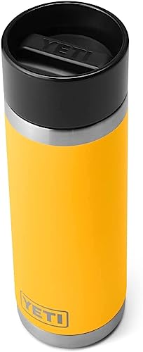 YETI Rambler 18 oz Bottle, Stainless Steel, Vacuum Insulated, with Hot Shot Cap
